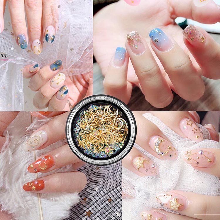 楽天市場】星空ネイル ムーン 月 星 ネイルパーツ メタルパーツ メタル