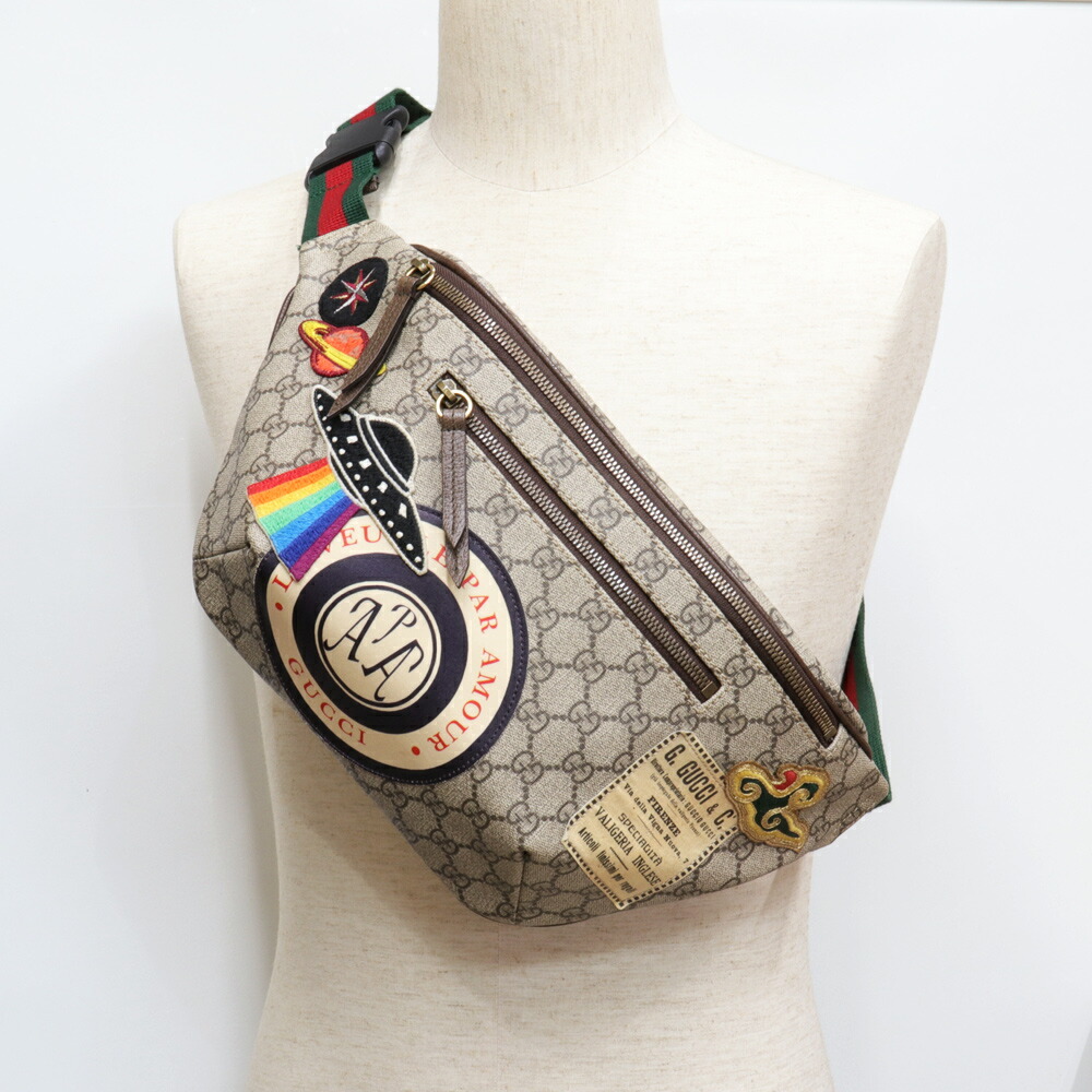 楽天市場】【送料無料】【美品】グッチ GUCCI クーリエ ベルトバッグ