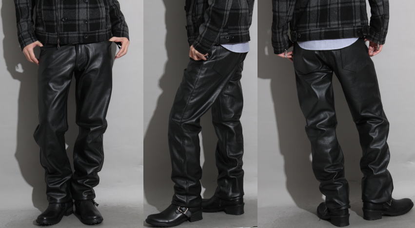 楽天市場】フリーダムレザー レザーパンツ メンズ 本革 ストレート 革