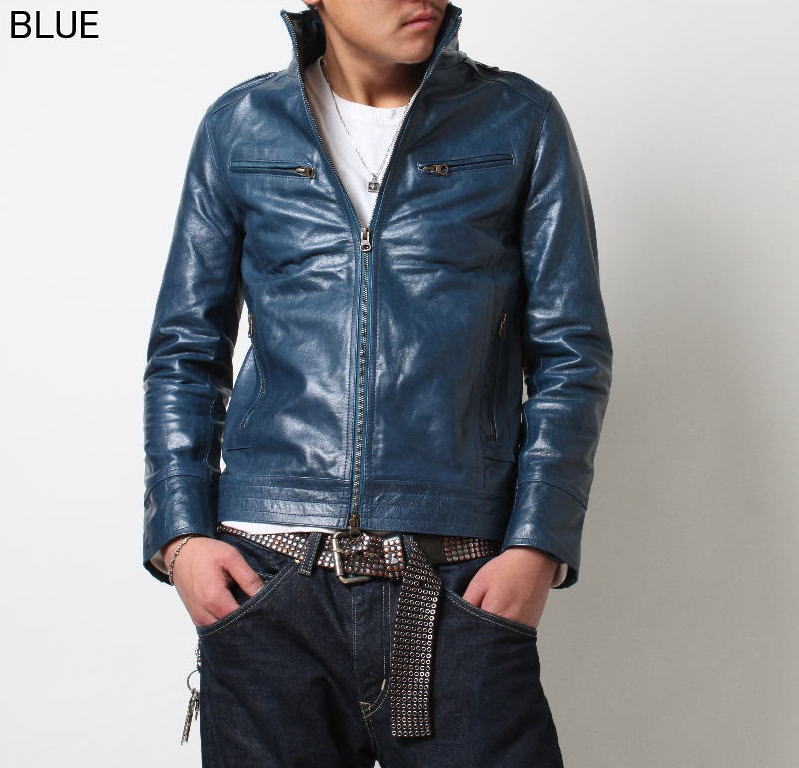 楽天市場】革ジャン 本革 シングルライダース メンズ ライダース