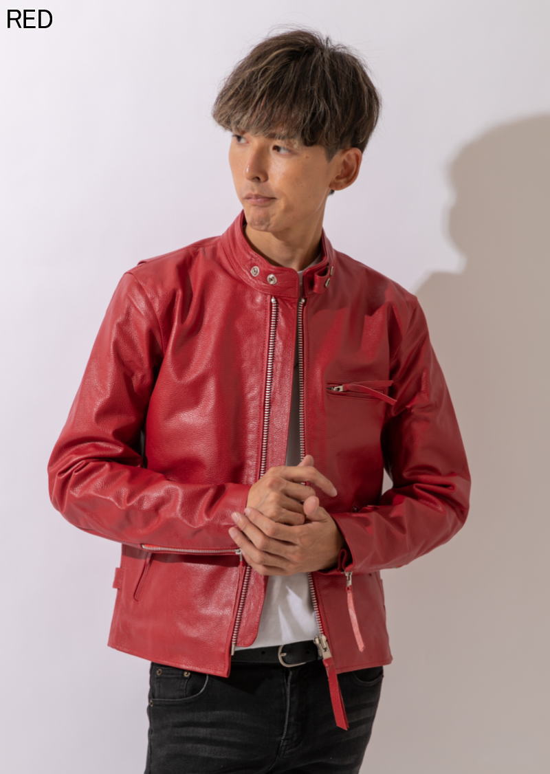 楽天市場】シングル ライダース 革ジャン メンズ 本革 大きいサイズ