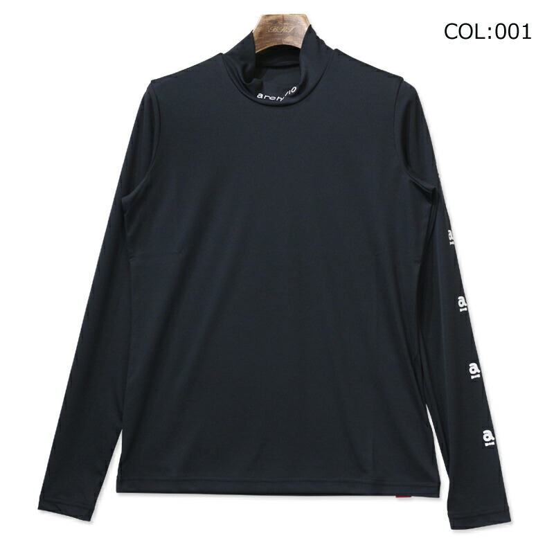 アルチビオ archivio 長袖モックネック トレーナー ブラック 40（L