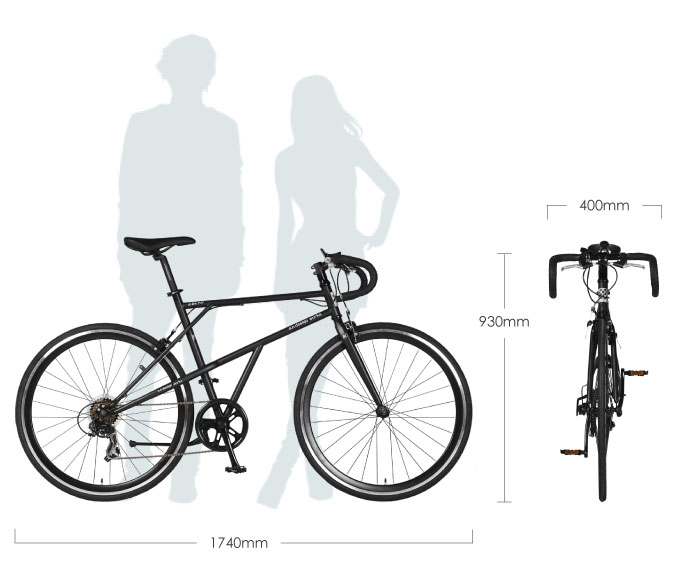 楽天市場】クロスバイク 自転車 700c 27インチ 相当 7段変速 本体
