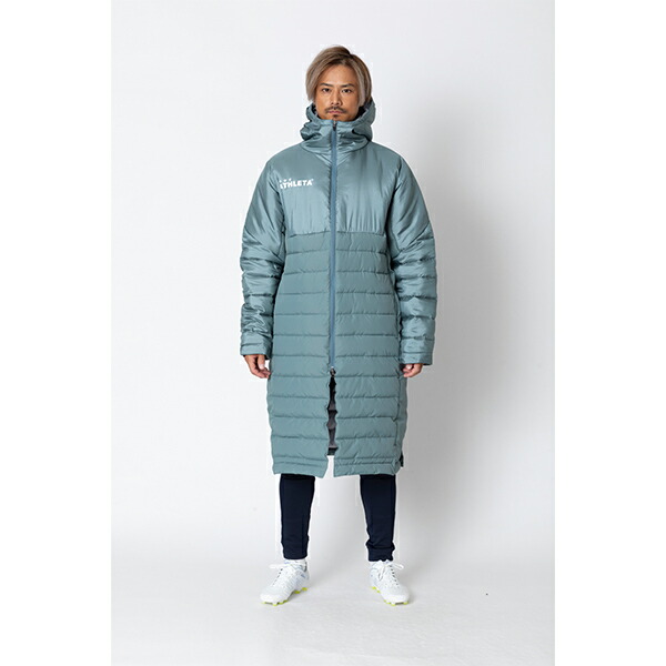 楽天市場】アスレタ ベンチコート 大人用 サッカー フットサル 中綿