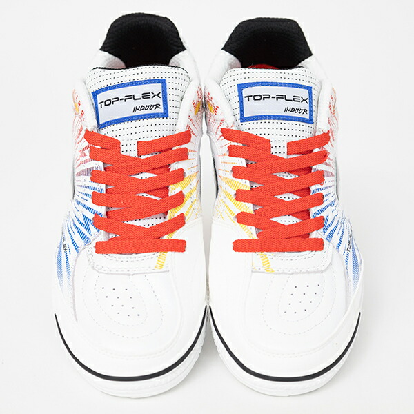 楽天市場】ホマ トップフレックス 2476 WHITE RED INDOOR 大人用