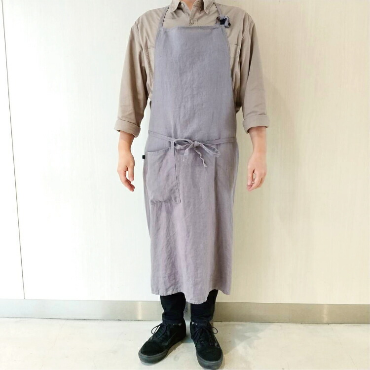 楽天市場】Linne エプロン おしゃれ カフェエプロン 麻 リネン 100