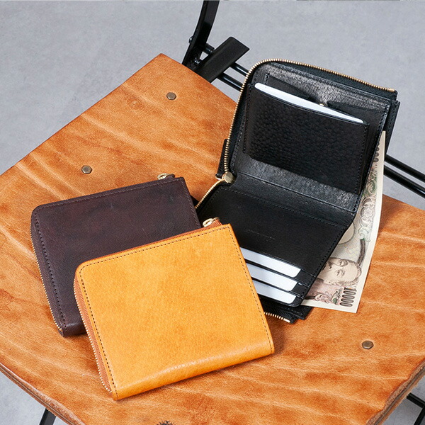 楽天市場】デシベル L字ファスナー財布（ショート） ピッグレザー