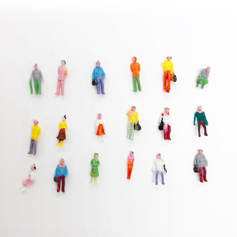 楽天市場】Nゲージ 1/150 ミニチュア 人形 ランダム 100体 セット 鉄道