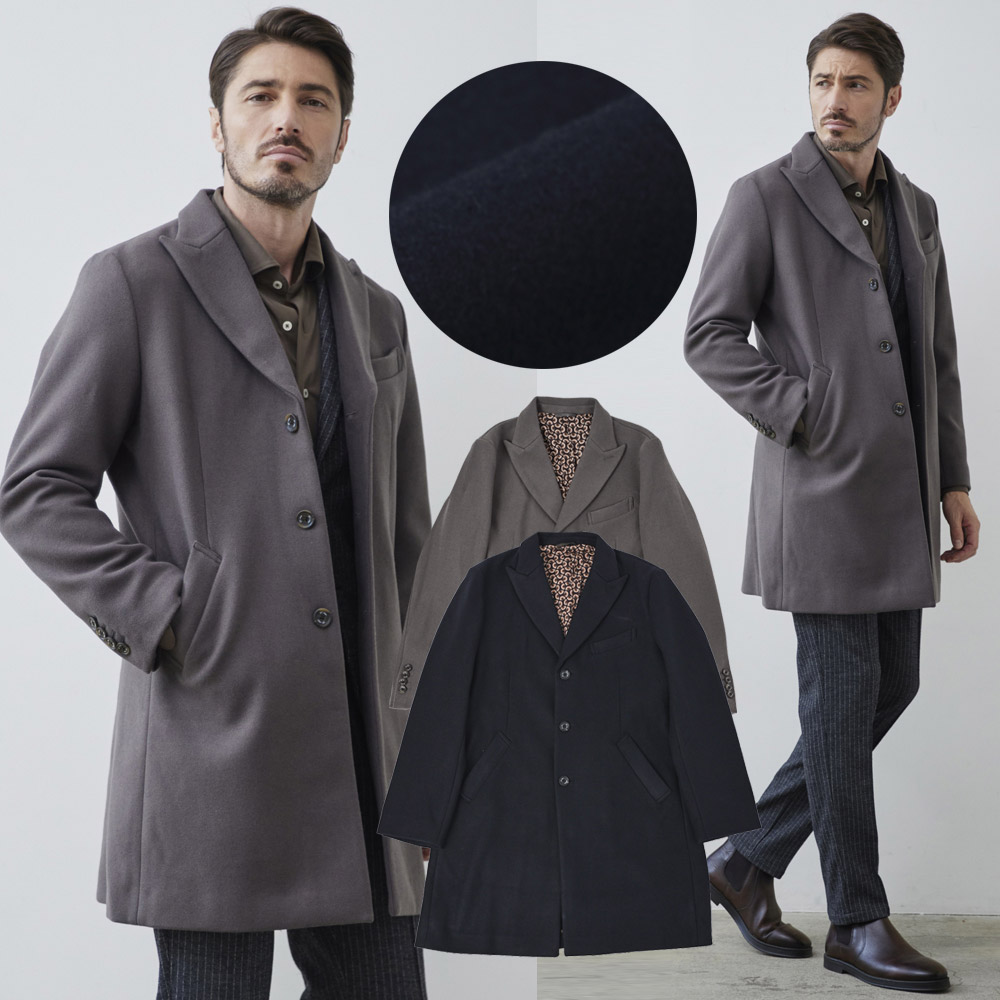 楽天市場】[在庫限りSALE] チェスターコート メンズ メルトンコート