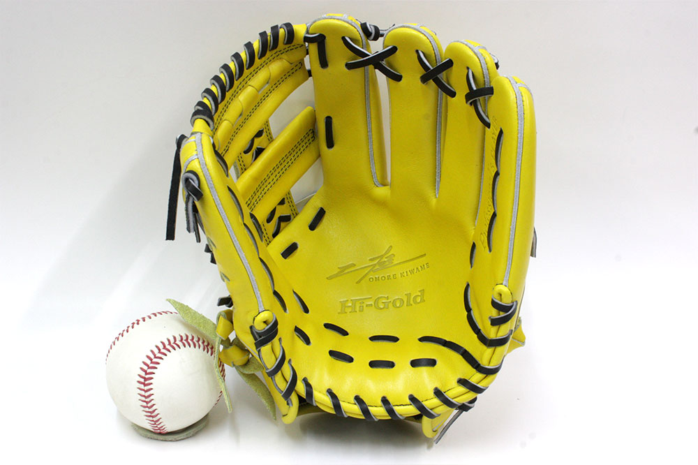 楽天市場】ハイゴールド 軟式グローブ 己極 OKG-7105 SRレモンイエロー