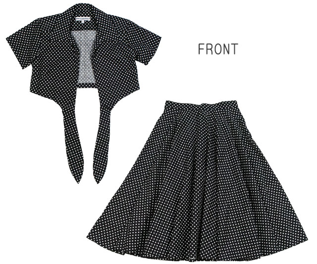 楽天市場】【S】【M】【L】【XL】ロカビリー ツーピース 水玉 黒