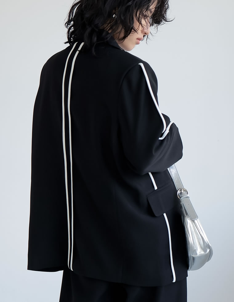 楽天市場】【OUTLET】M/Lサイズソフトツイルラインデザインオーバー