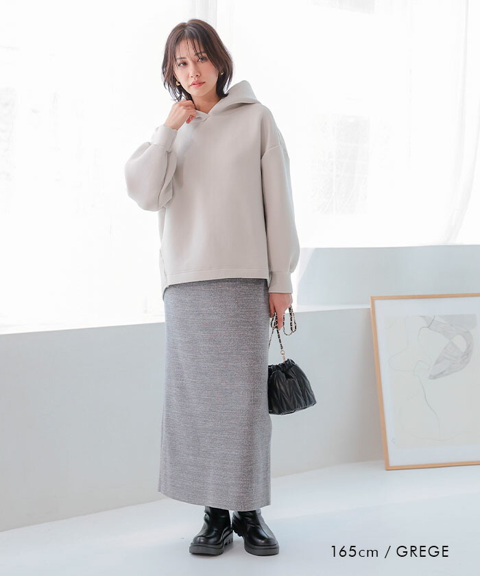 楽天市場】ダンボールニットバルーンパーカー 秋 冬 M L レディース