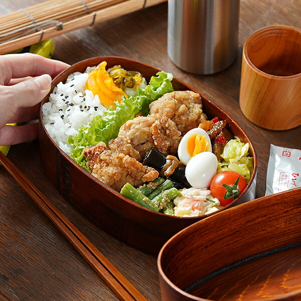 楽天市場】曲げわっぱ 摺り漆の弁当箱 （蓋深仕様） 大 わっぱ弁当 漆