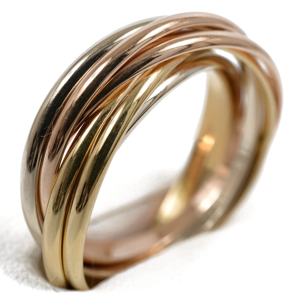 楽天市場】カルティエ トリニティ 7連 リング 750(YG×PG×WG) 7.6g #57