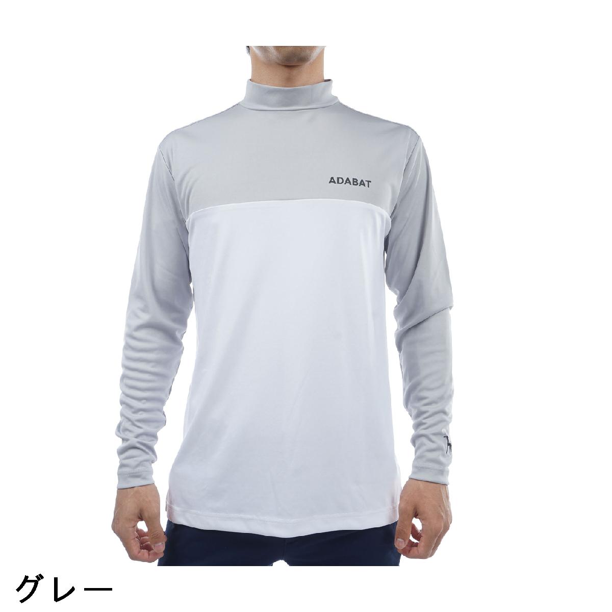 楽天市場】アダバット adabat バイカラー モックネック長袖シャツ