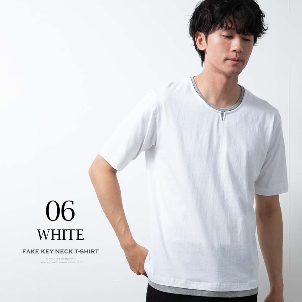 楽天市場】tシャツ 半袖 メンズ おしゃれ フェイクレイヤード 半袖t
