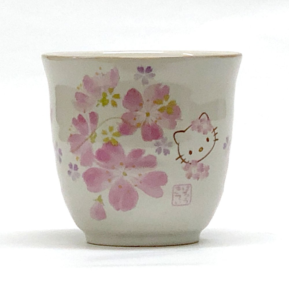 楽天市場】キティちゃん 湯呑み 桜 長湯呑 美濃焼 日本茶 湯呑湯飲み