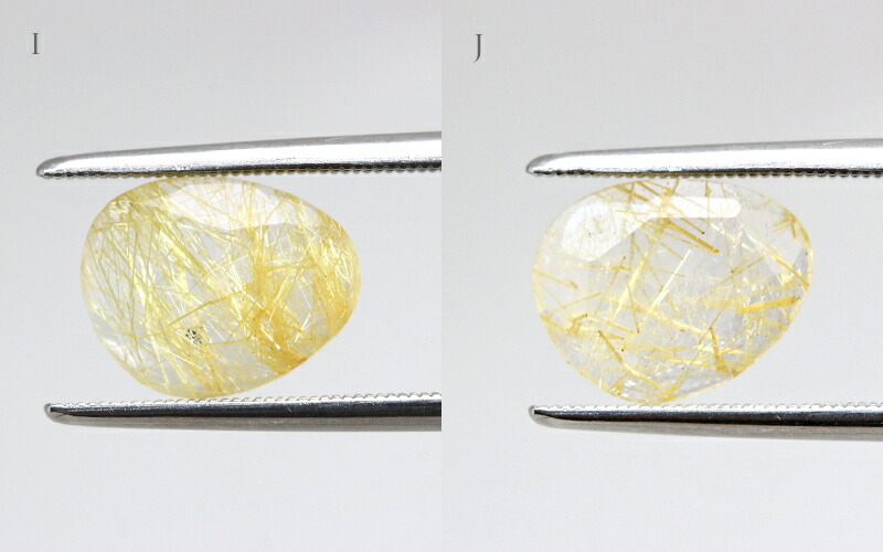 楽天市場】K18 K10 スライス ルチルクォーツ リング 5号-16号 送料無料