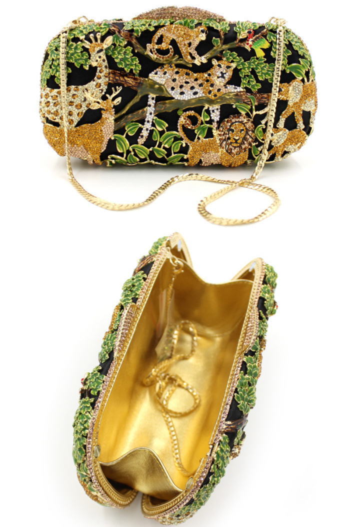 楽天市場】パーティーバッグ クラッチバッグ キラキラ アニマル 動物