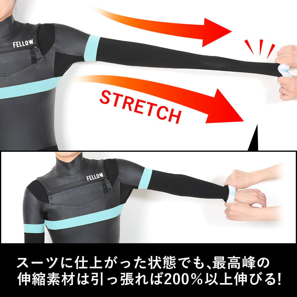 楽天市場】FELLOW ウェットスーツ タッパー 2mm レディース 長袖
