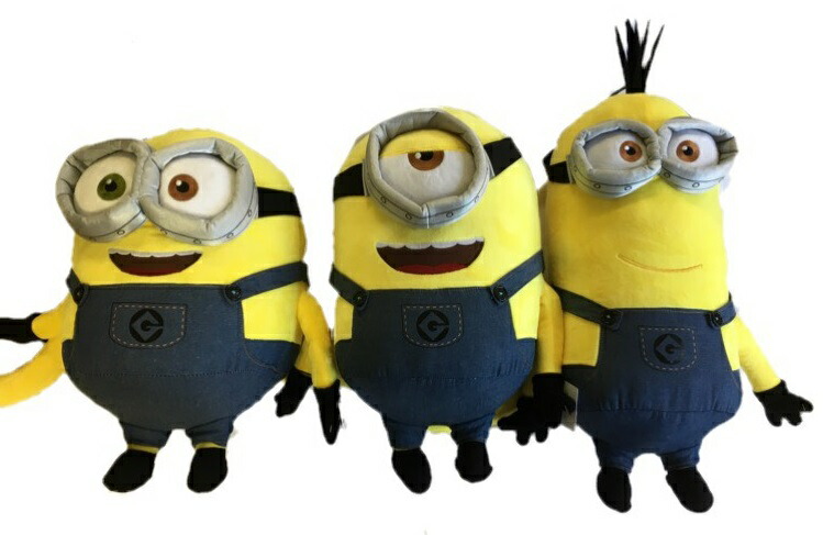 楽天市場】【特大サイズ！最大38cm！】ミニオンズ ぬいぐるみ 3種類