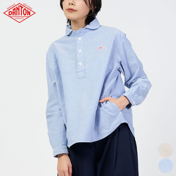 楽天市場】ダントン DANTON レディース ラウンドカラー プルオーバー