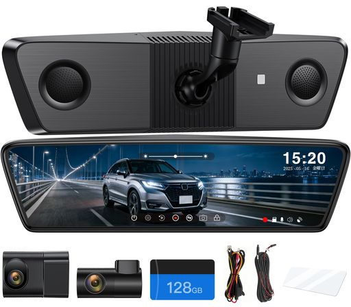 OKYES ミラー型 前4K+後2.5K&カメラ分離式 ドライブレコーダーT12