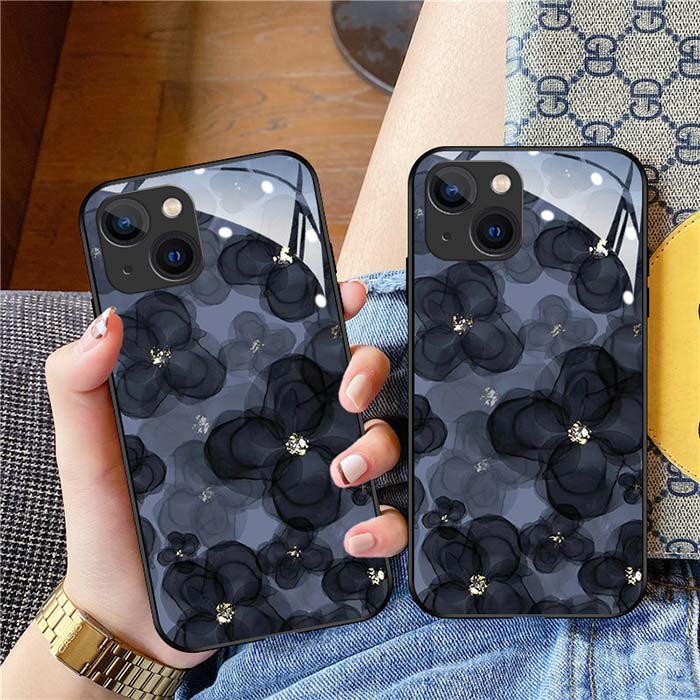 楽天市場】iPhone17Proケース iPhone16ケース フラワー 墨絵 ガラス 風