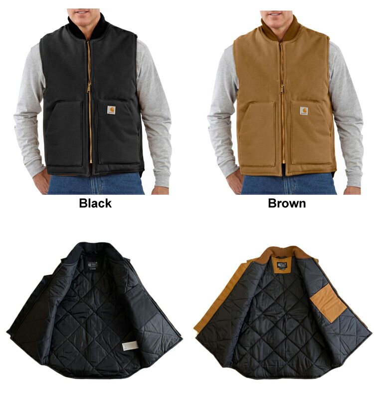 楽天市場】【Carhartt】 V01 カーハート ダック ベスト アウトドア