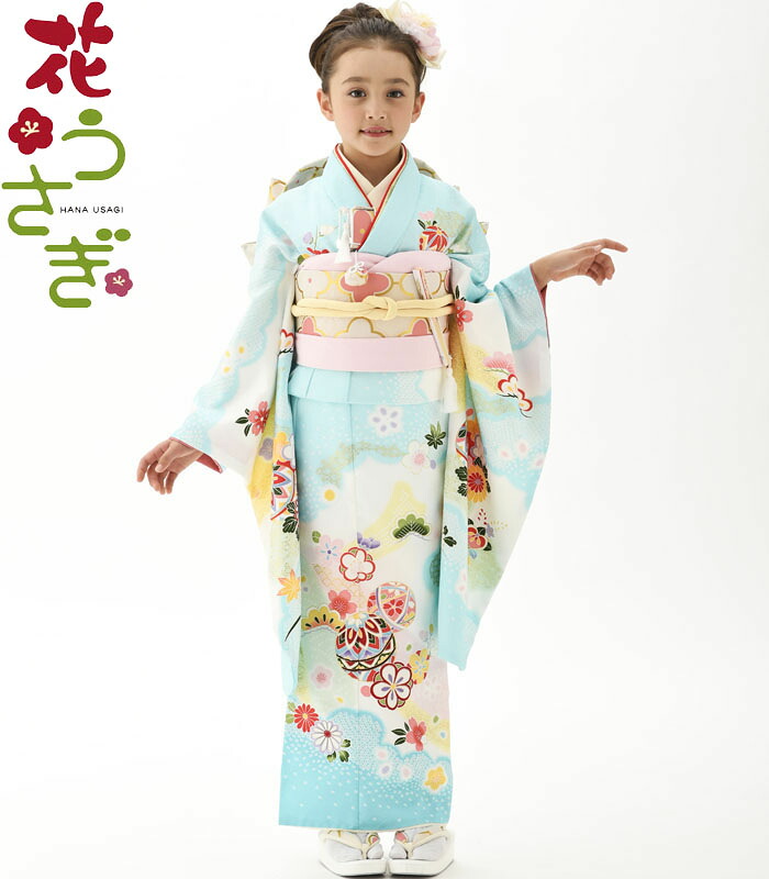 豪華刺繍入り花うさぎブランド♡七五三 5歳 男の子 紫 パープル