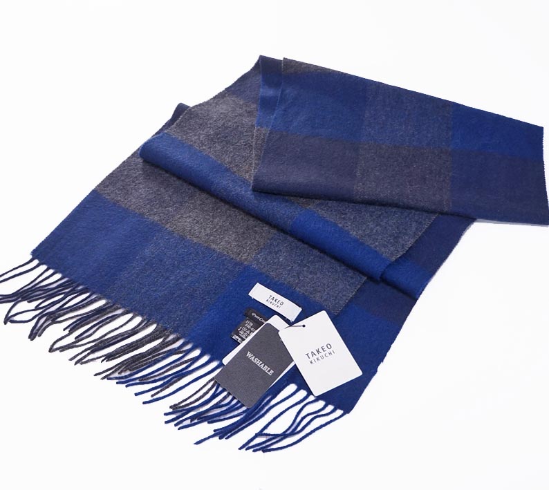 楽天市場】タケオキクチ TAKEO KIKUCHI ブロックチェック カシミヤ100