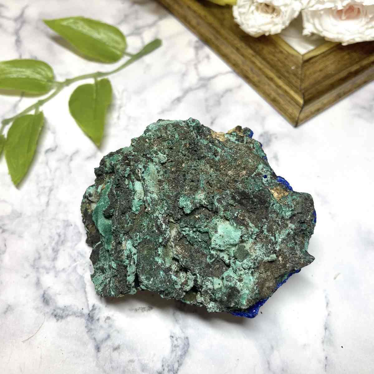 楽天市場】No.【E4489】マラカイトを伴うアジュライト＊アジュライト