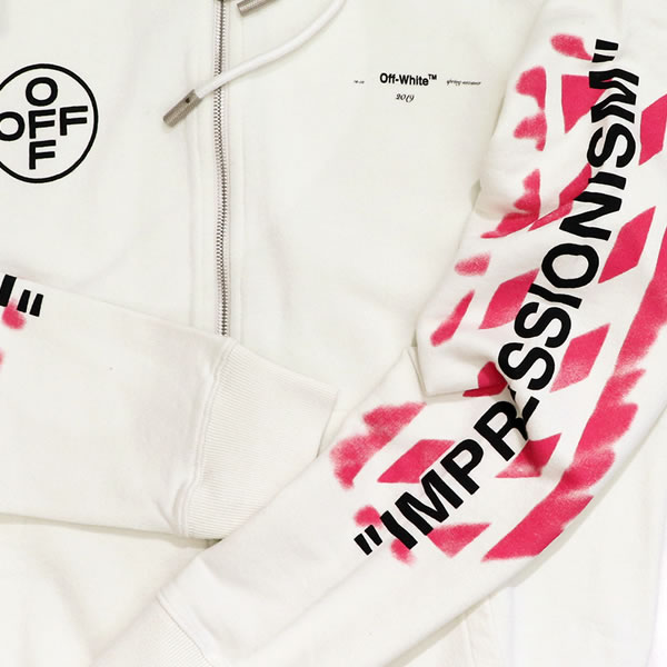 楽天市場】オフホワイト【Off-White】 正規品 DIAG STENCIL ZIPPED