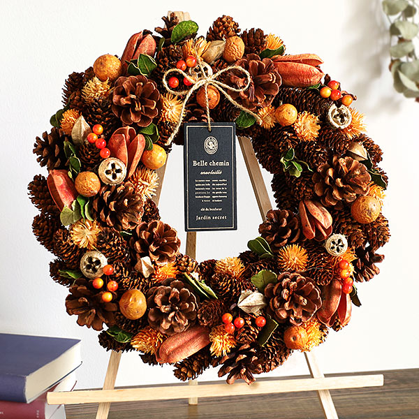 楽天市場】リース ナチュラルリース Lサイズ 送料無料 直径約30cm以上