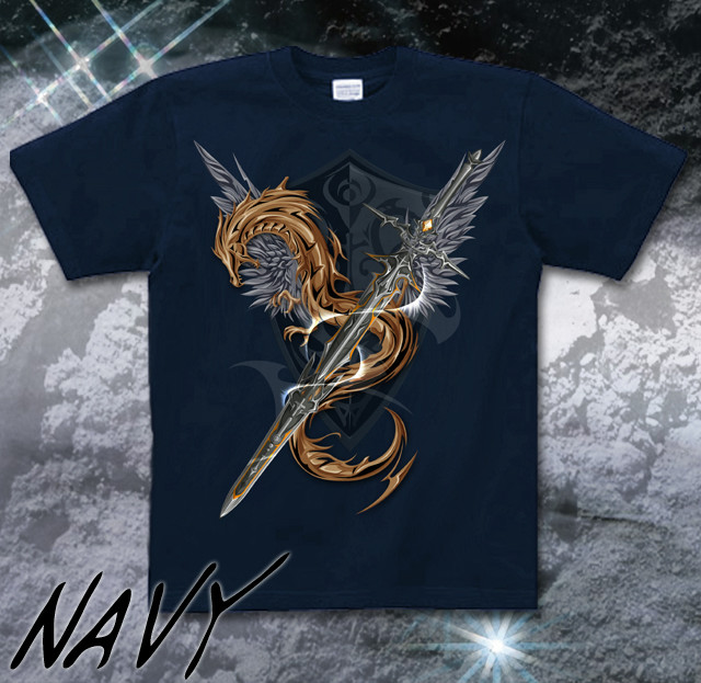 楽天市場】GENJU Tシャツ メンズ 竜 ドラゴン 龍 剣 翼 羽