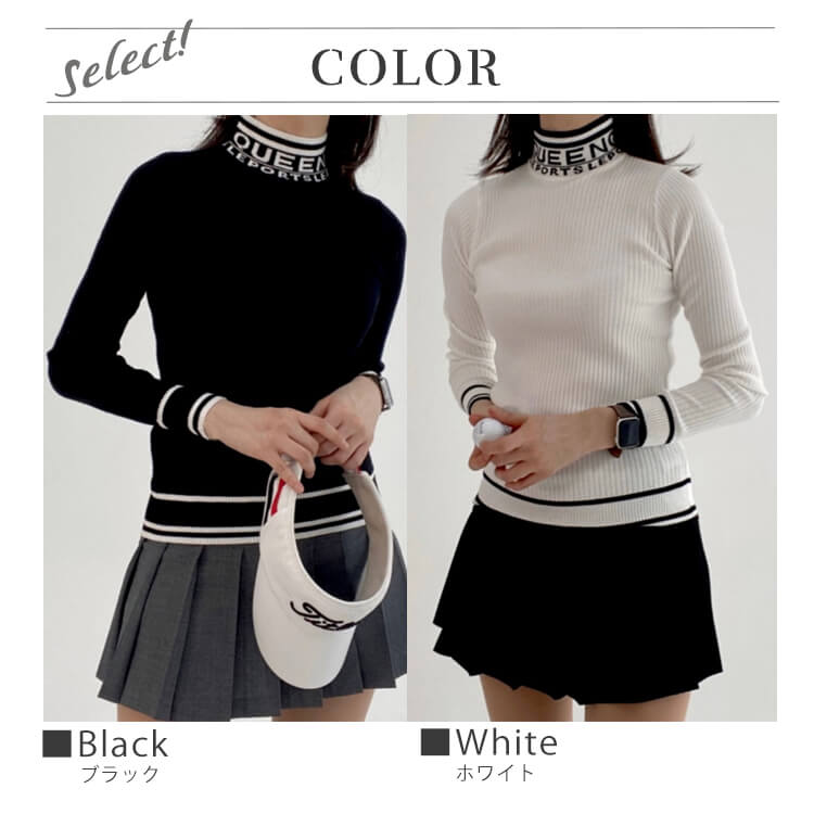 楽天市場】ゴルフウェア レディース 韓国 セーター ニット ハイネック