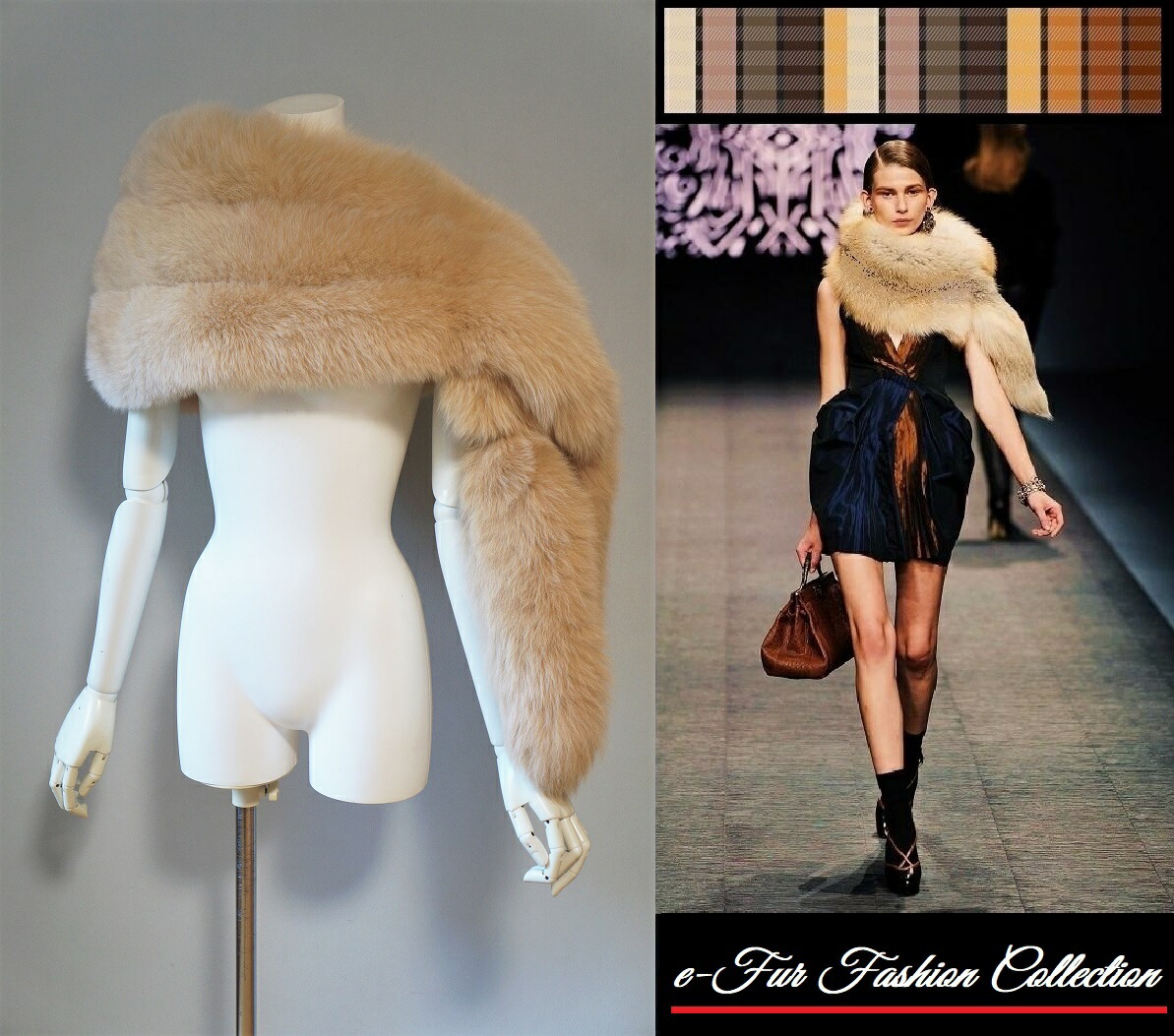 楽天市場】肉厚フォックスファーストールベージュ毛皮ショール☆毛皮