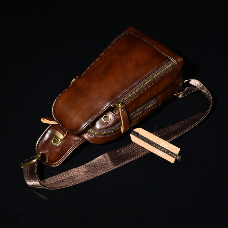 楽天市場】メンズ ボディバッグ レザー 革 牛革 本革 牛本革