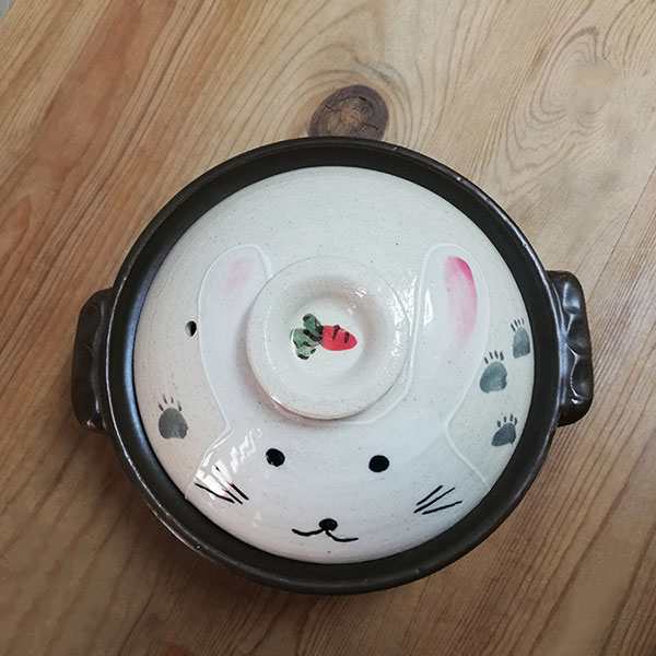 楽天市場】【取寄品】 萬古焼 手描きうさぎ 土鍋 ＜6号サイズ＞6号鍋