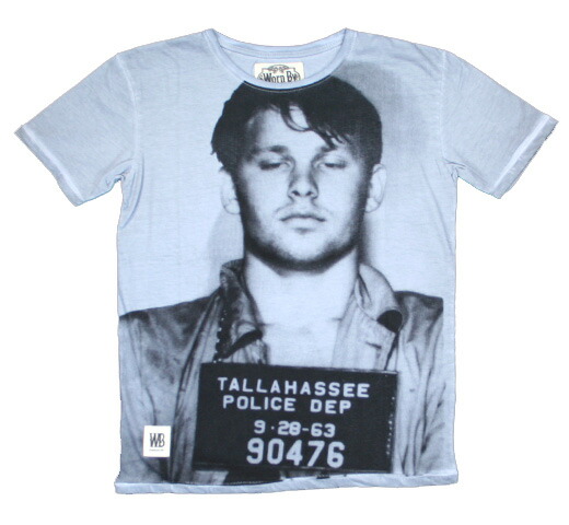 楽天市場】[Worn By] Jim Morrison / Mugshot Tee (Grey Oil Wash