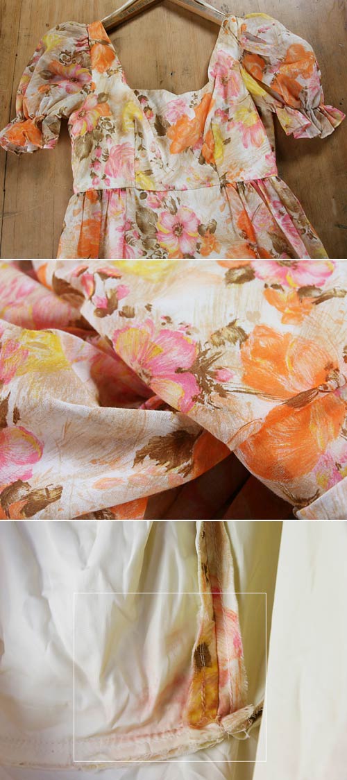 楽天市場】70年代 花柄 ロングワンピース【中古】マキシドレス