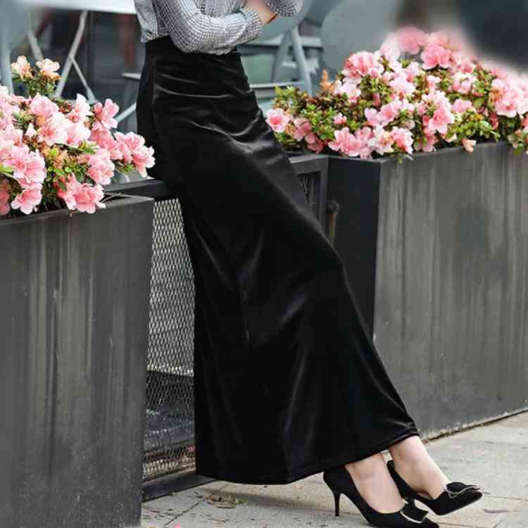 楽天市場】ロングスカート マキシスカート ベロア スカート ベルベット