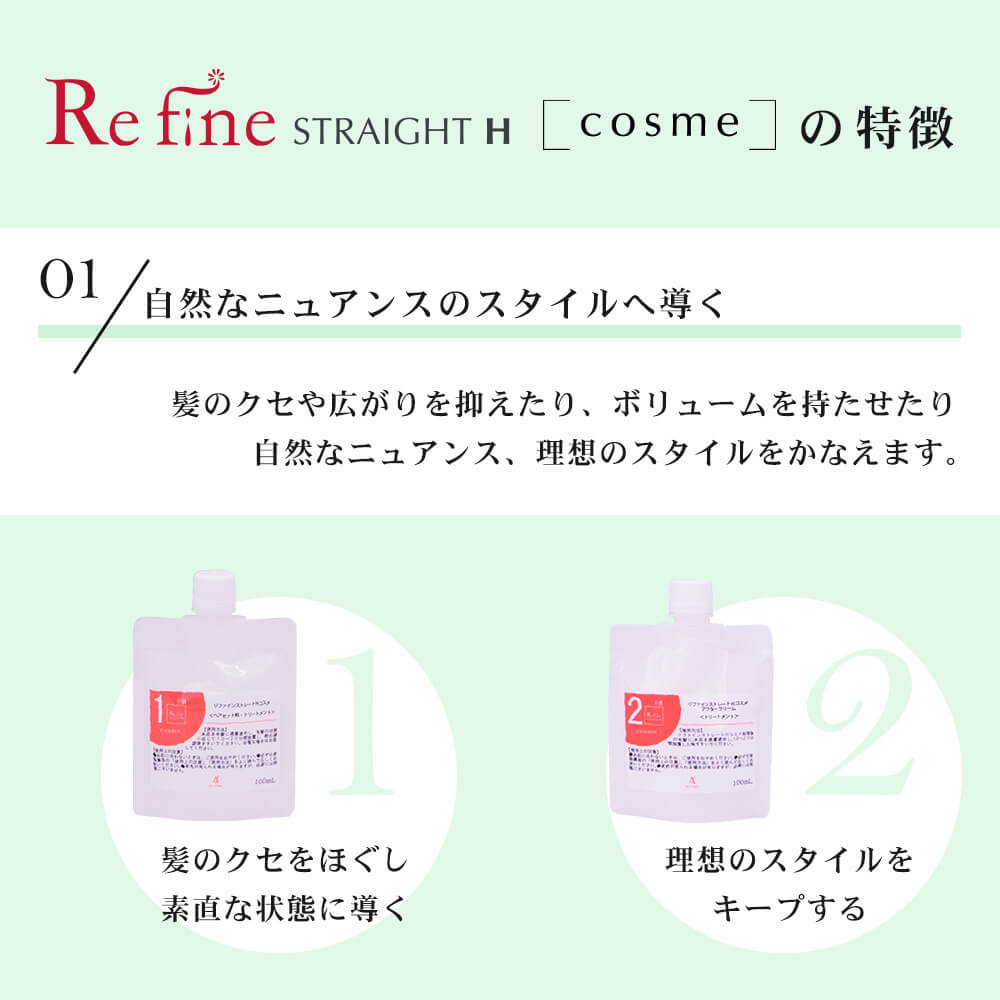 楽天市場】リファインストレートH コスメ コスメパーマ スターター