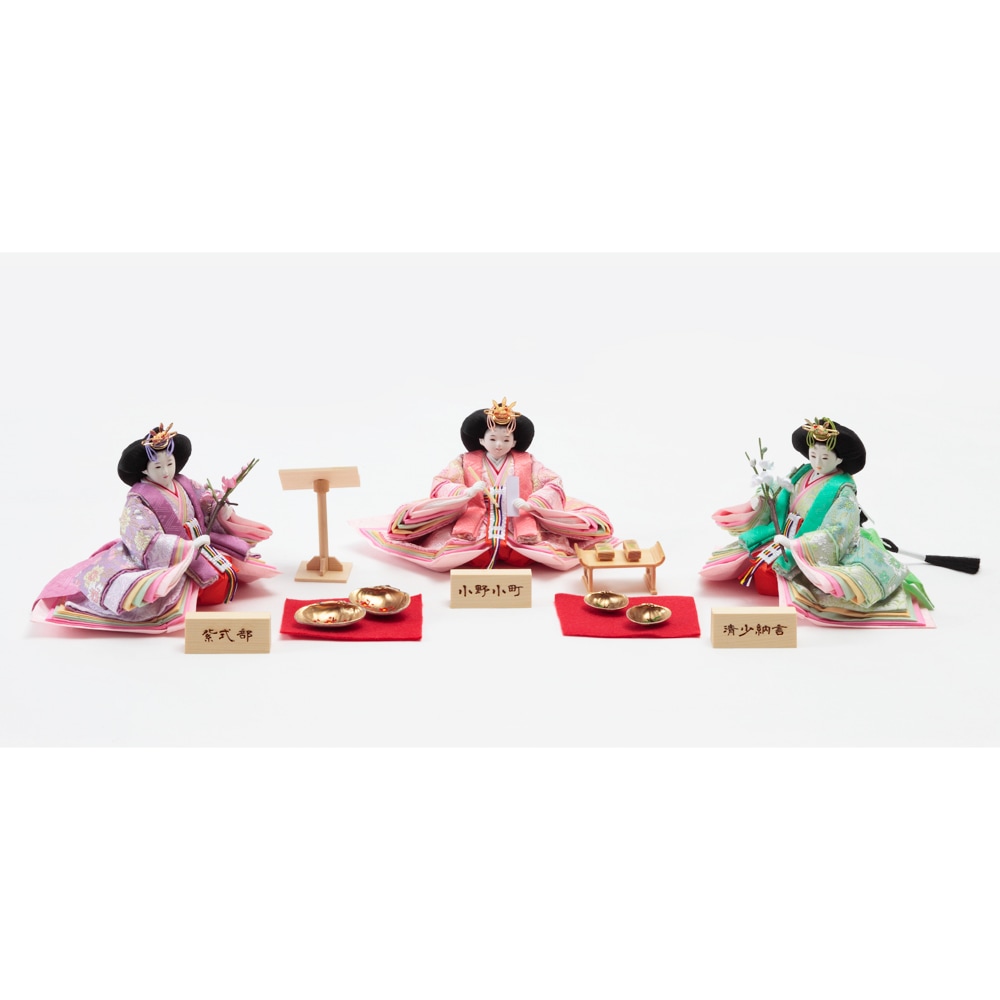 楽天市場】送料無料 久月作 雛人形 平安三賢女・歌人付 清少納言・小野