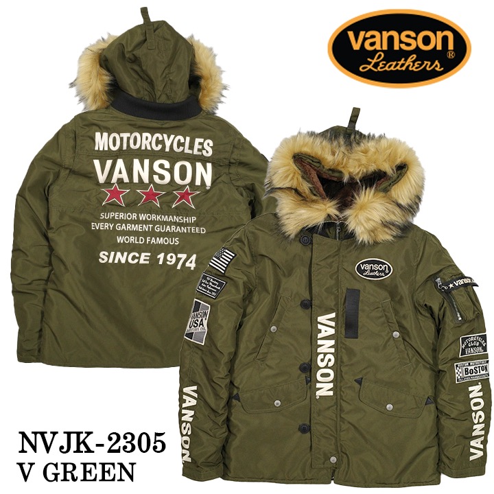 楽天市場】[SALE]VANSON バンソン ミドルレングス N-3B フライト