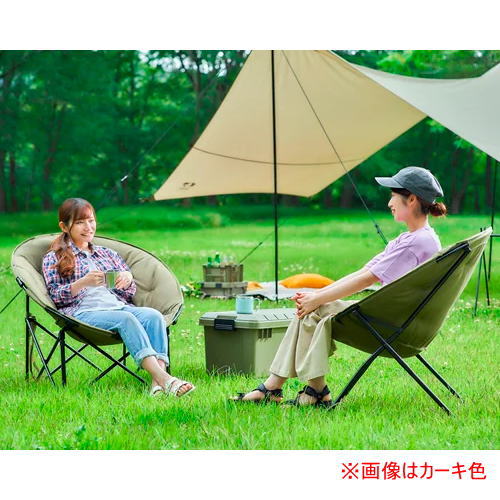 楽天市場】アイリスオーヤマ ヒューゲル キャンプチェア ムーンチェア