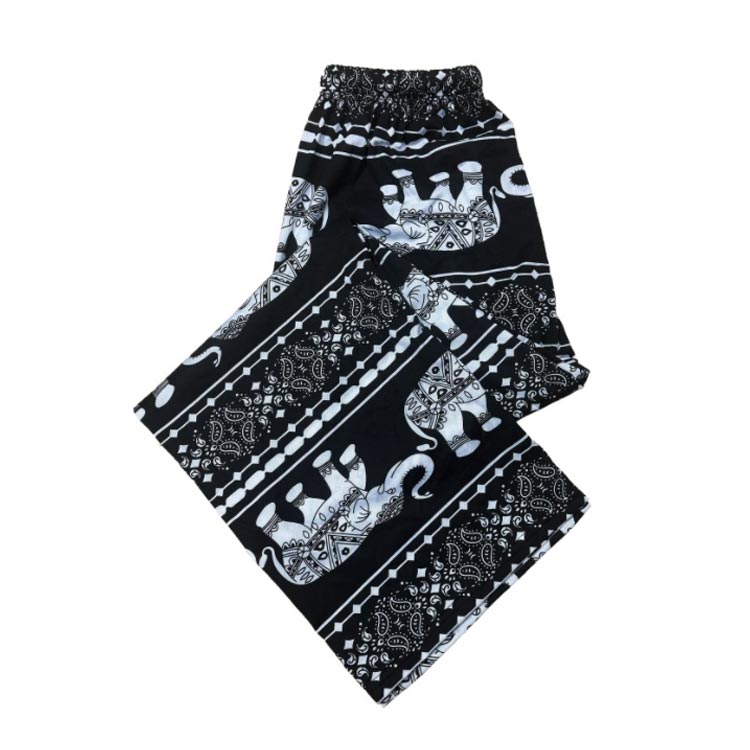 楽天市場】象 アジアン メンズ エスニック ゾウ ゾウ柄 タイパンツ