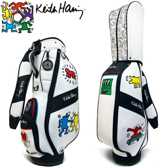 楽天市場】キースヘリング KHCB-09 キャディバッグ 9型 キャップ付