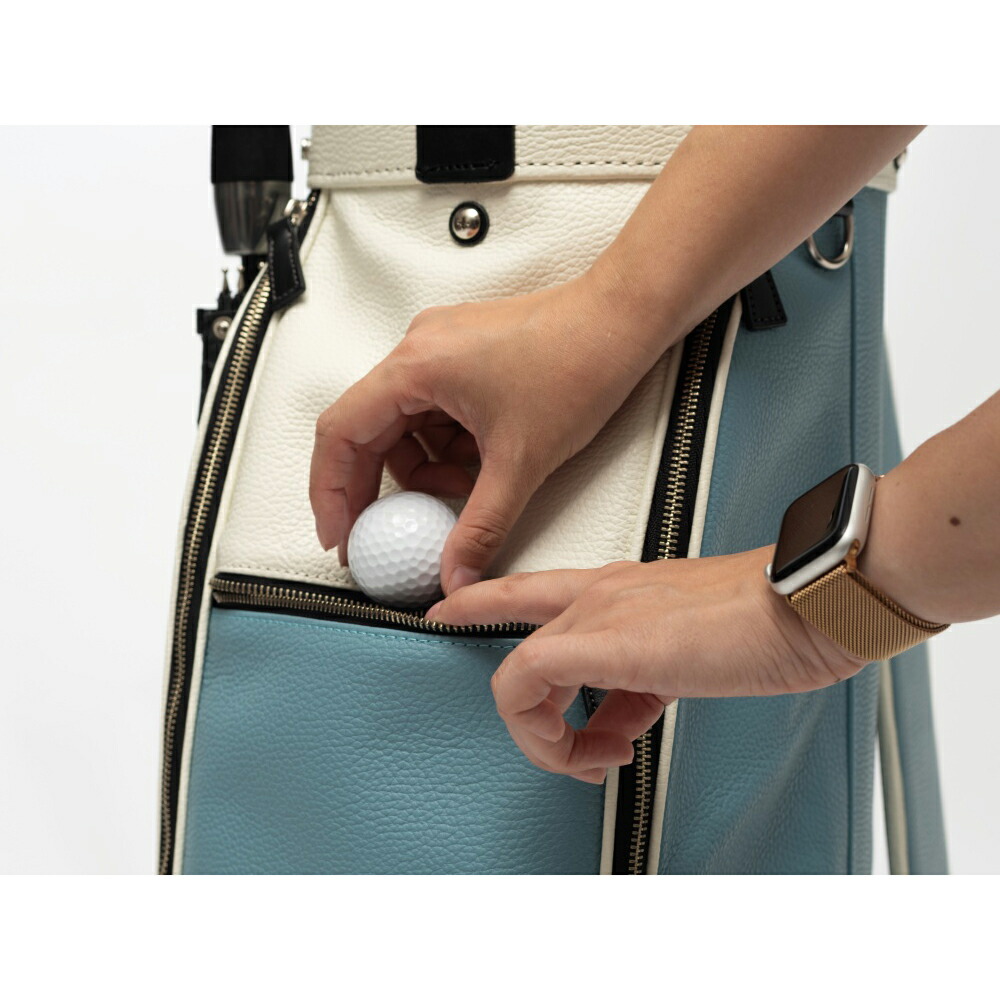 楽天市場】ラヘラゴルフ LINEAR リニア イタリアンレザーキャディ